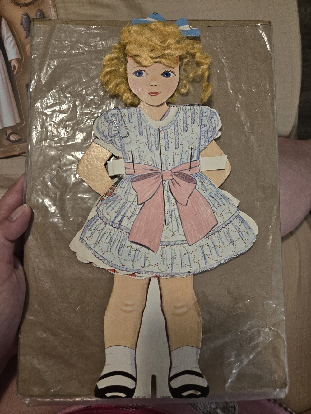 1950s Vintage Paper Doll with Three Dresses